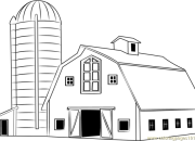 Barn coloring book pages