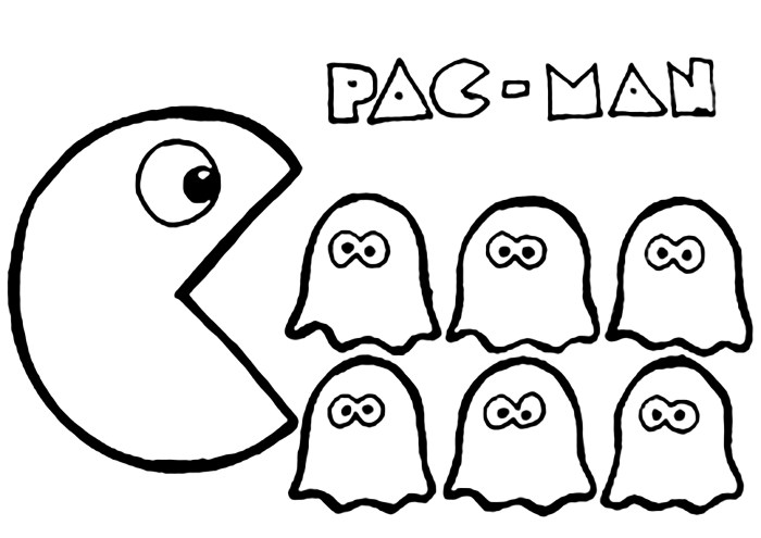 Pac man coloring book