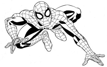 Super hero coloring book pages