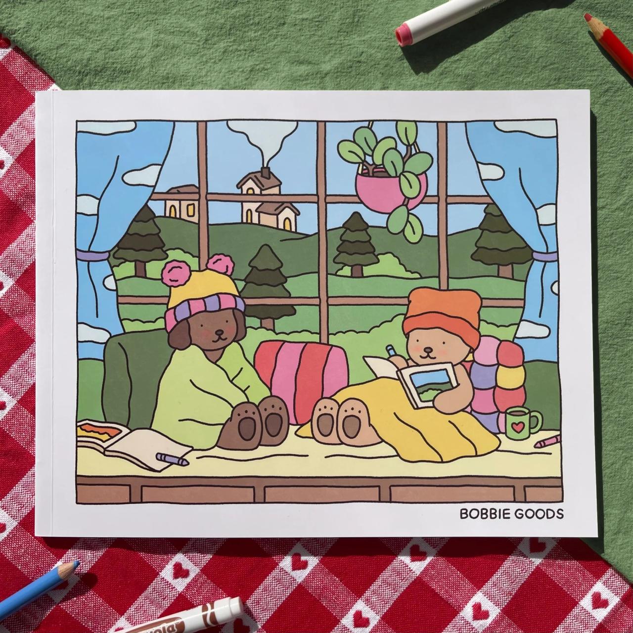 Bobbie goods fall winter coloring book