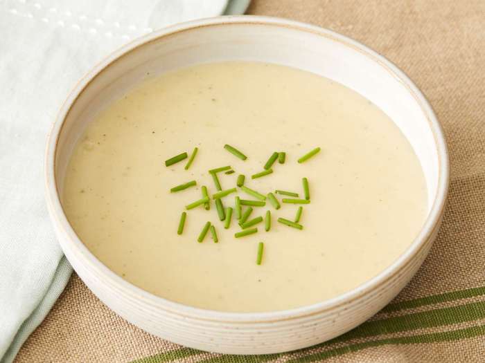 Recipe for vichyssoise soup