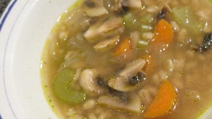 Mushroom barley soup recipes