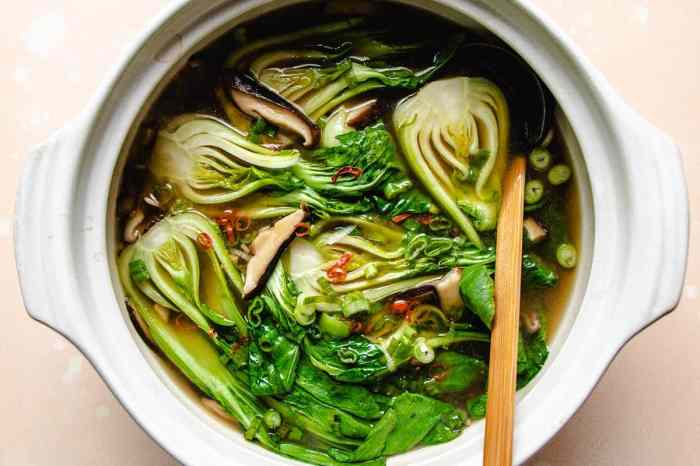 Choy bok soup healthy