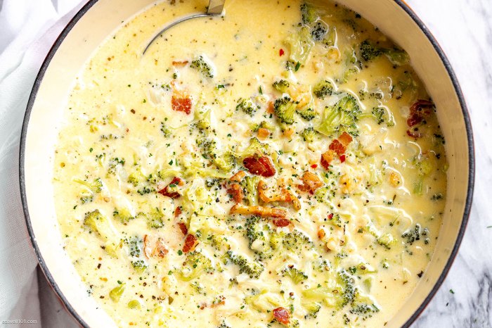 Broccoli cauliflower soup recipe