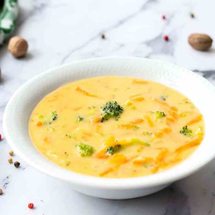 Recipe for broccoli cheese soup panera