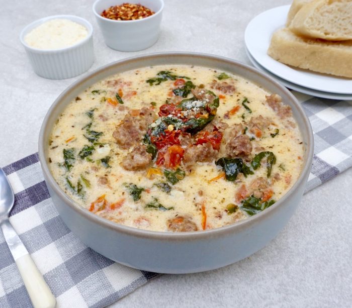 Crock pot zuppa toscana soup recipe