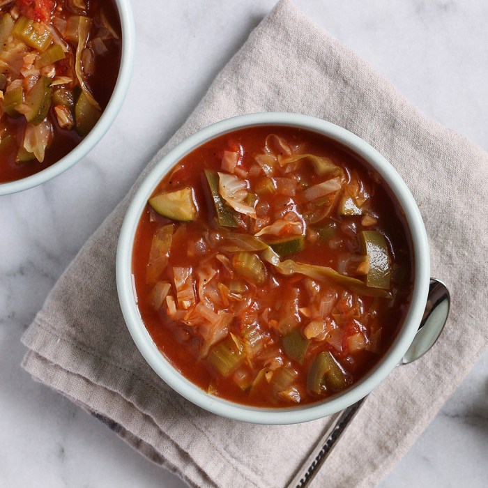 Detox soup cabbage recipe