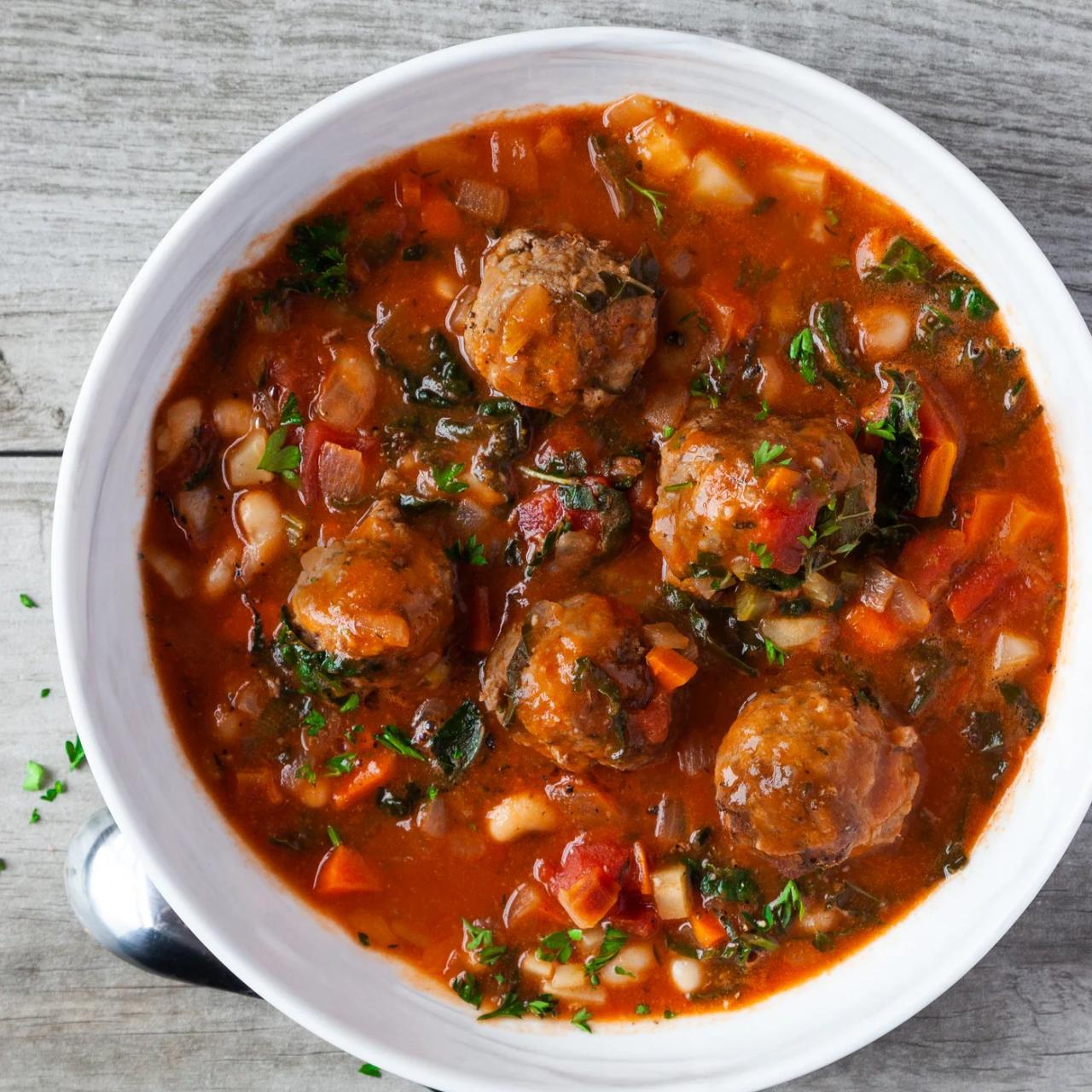 Soup meatball slow recipe recipes taste cooked