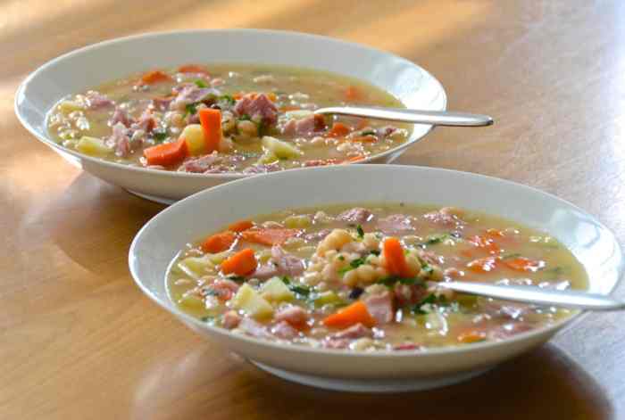 Ham and navy bean soup recipe