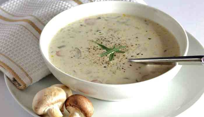 Healthy Cream of Mushroom Soup Recipe