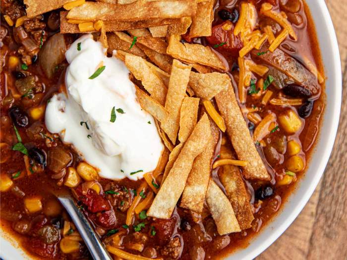 Crock pot taco soup recipes