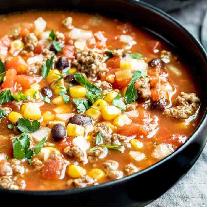 Crock pot taco soup recipes