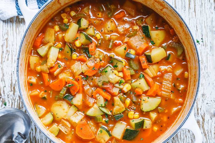 Vegetarian vegetable soup recipe