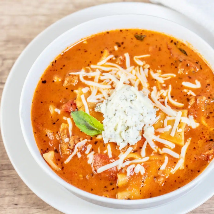 Recipe for slow cooker lasagna soup