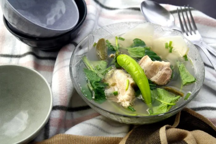 Pork sinigang soup recipe