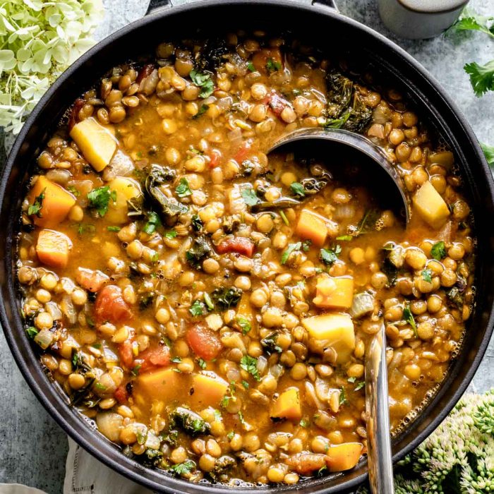 Lentil vegetable soup recipe