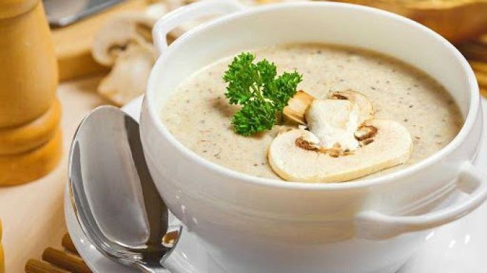 Healthy cream of mushroom soup recipe