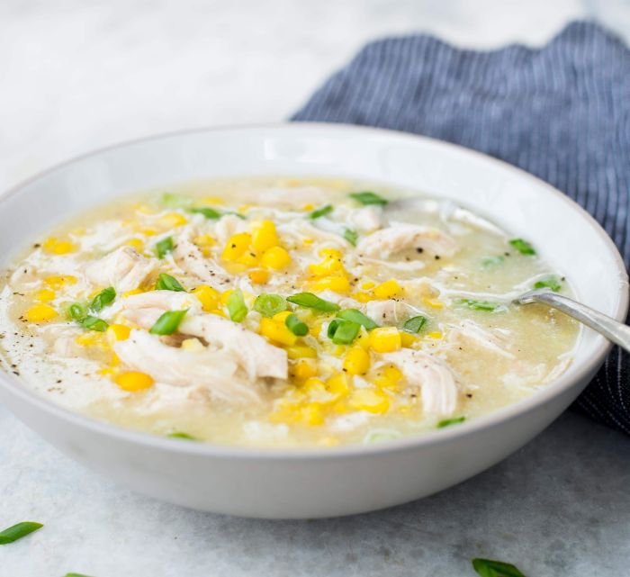 Chicken and corn recipe soup