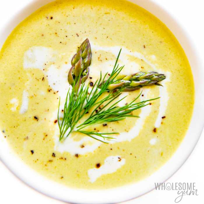 Creamy asparagus soup recipes